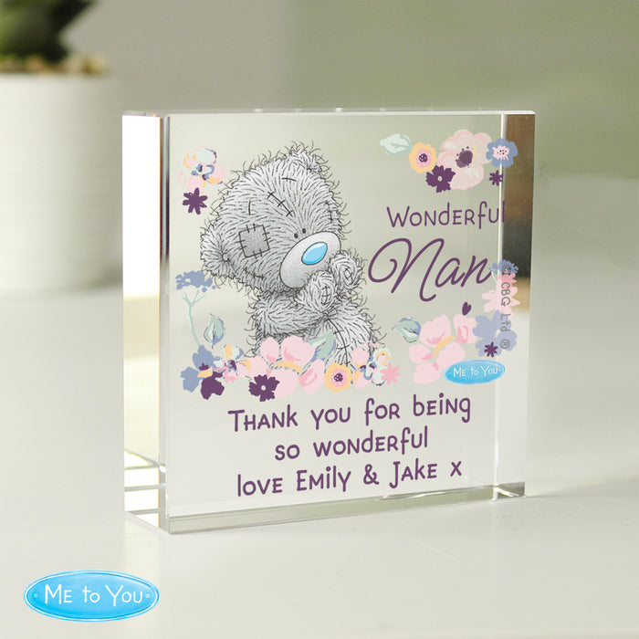 Personalised Me to You Wonderful Nan Crystal Token - The Gift Cabin UK