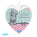 Personalised Me To You Pastel Polka Dot for Her Wooden Heart Decoration - The Gift Cabin UK