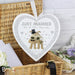 Personalised Boofle Wedding Large Wooden Heart Decoration - The Gift Cabin UK