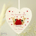 Personalised Boofle Shared Heart Wooden Heart Decoration - The Gift Cabin UK