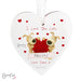 Personalised Boofle Shared Heart Wooden Heart Decoration - The Gift Cabin UK