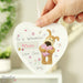 Personalised Boofle Flowers Wooden Heart Decoration - The Gift Cabin UK