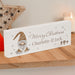 Personalised Christmas Gonk Wooden Block Sign - The Gift Cabin UK