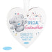 Personalised Me to You Godmother Wooden Heart Decoration - The Gift Cabin UK