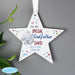 Personalised Me to You Godfather Wooden Star Decoration - The Gift Cabin UK