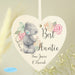 Personalised Me to You Floral Wooden Heart Decoration - The Gift Cabin UK