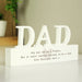 Personalised Free Text Heart Wooden Dad Ornament - The Gift Cabin UK