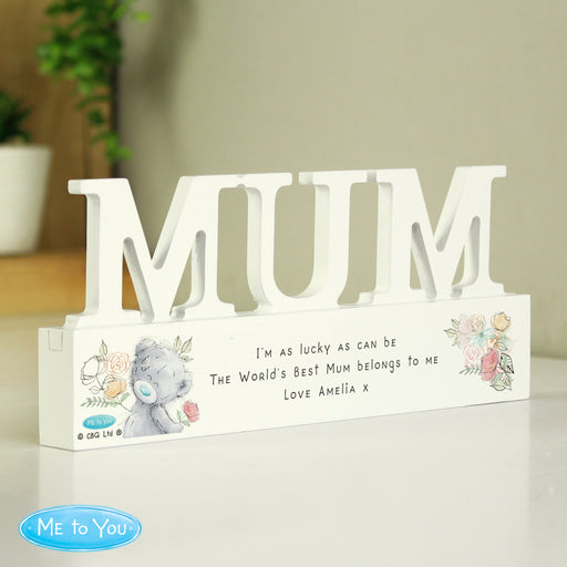 Personalised Me To You Wooden Mum Ornament - The Gift Cabin UK