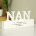 Personalised Free Text Heart Wooden Nan Ornament - The Gift Cabin UK