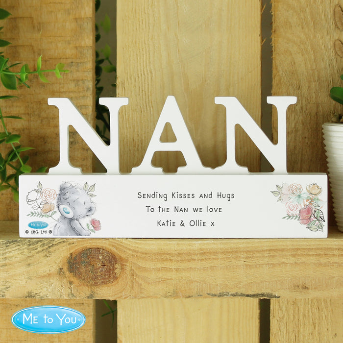 Personalised Me To You Wooden Nan Ornament - The Gift Cabin UK