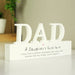 Personalised A Daughters First Love Wooden Dad Ornament - The Gift Cabin UK