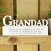 Personalised Free Text Heart Wooden Grandad Ornament - The Gift Cabin UK