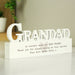 Personalised Free Text Heart Wooden Grandad Ornament - The Gift Cabin UK