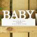 Personalised Free Text Heart Wooden Baby Ornament - The Gift Cabin UK