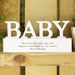 Personalised Free Text Heart Wooden Baby Ornament - The Gift Cabin UK