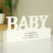 Personalised Free Text Heart Wooden Baby Ornament - The Gift Cabin UK