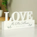 Personalised Botanical Wooden Love Ornament - The Gift Cabin UK