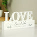 Personalised Botanical Wooden Love Ornament - The Gift Cabin UK