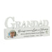 Personalised Botanical Memorial Photo Upload Wooden Grandad Ornament - The Gift Cabin UK