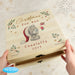 Personalised Winter Christmas Eve Tiny Tatty Teddy Large Wooden Keepsake Box - The Gift Cabin UK