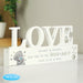 Personalised Me To You Moon and Back Wooden Love Ornament - The Gift Cabin UK