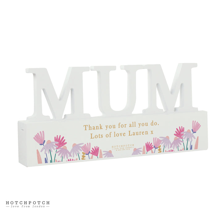 Personalised Hotchpotch Wild Flower Mum Ornament - The Gift Cabin UK