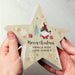 Personalised Gonk Christmas Wooden Star Ornament - The Gift Cabin UK