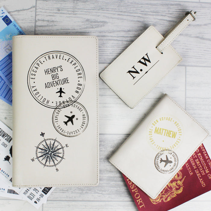 Personalised Stamp Travel Document Holder