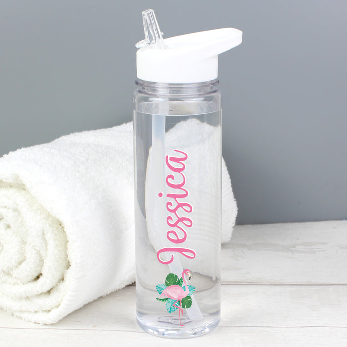 Personalised Flamingo Water Bottle