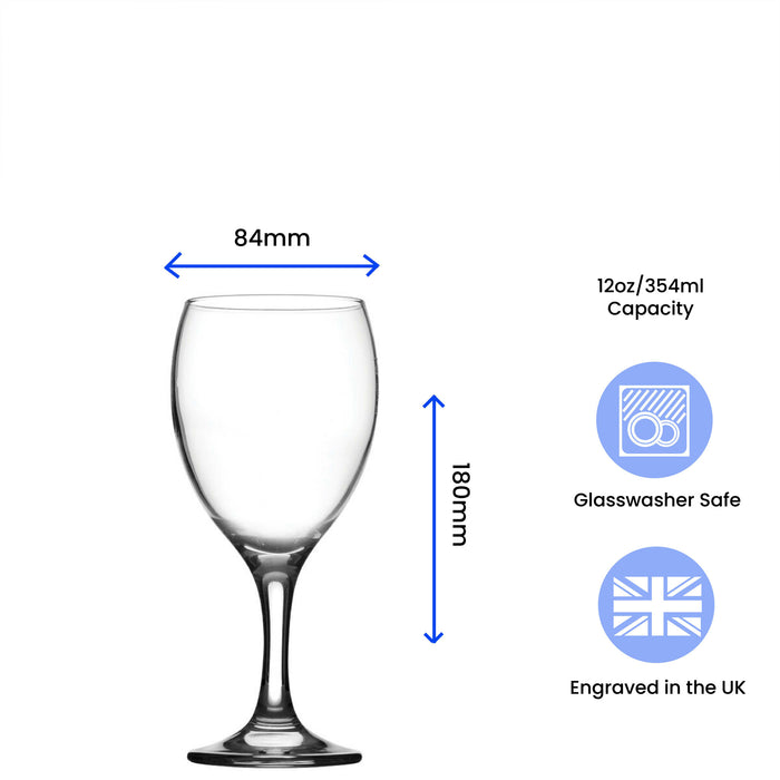 Engraved Wine Glass with World's Best Boyfriend Design - The Gift Cabin UK