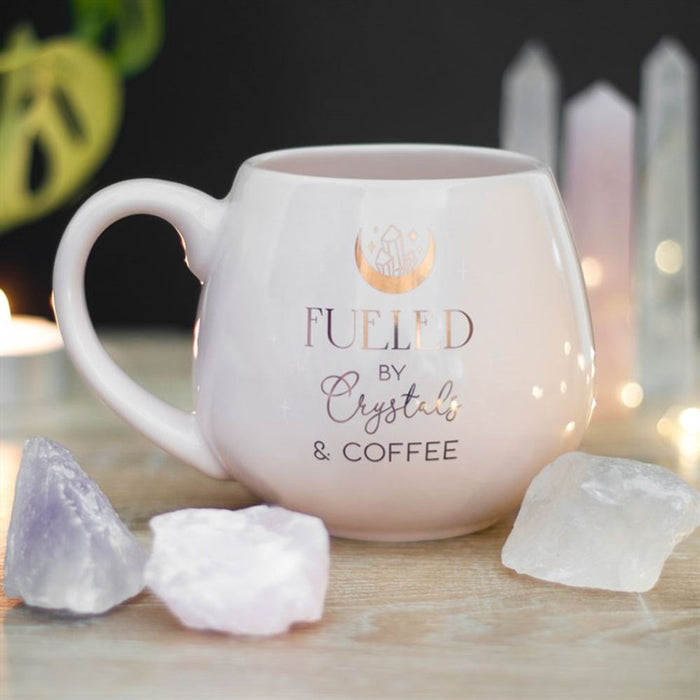 Crystals and Coffee Rounded Mug - The Gift Cabin UK