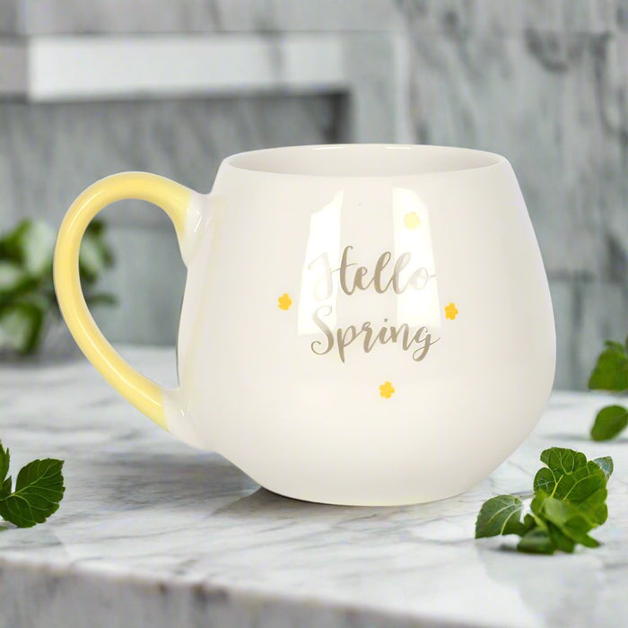 Hello Spring Rounded Mug - The Gift Cabin UK