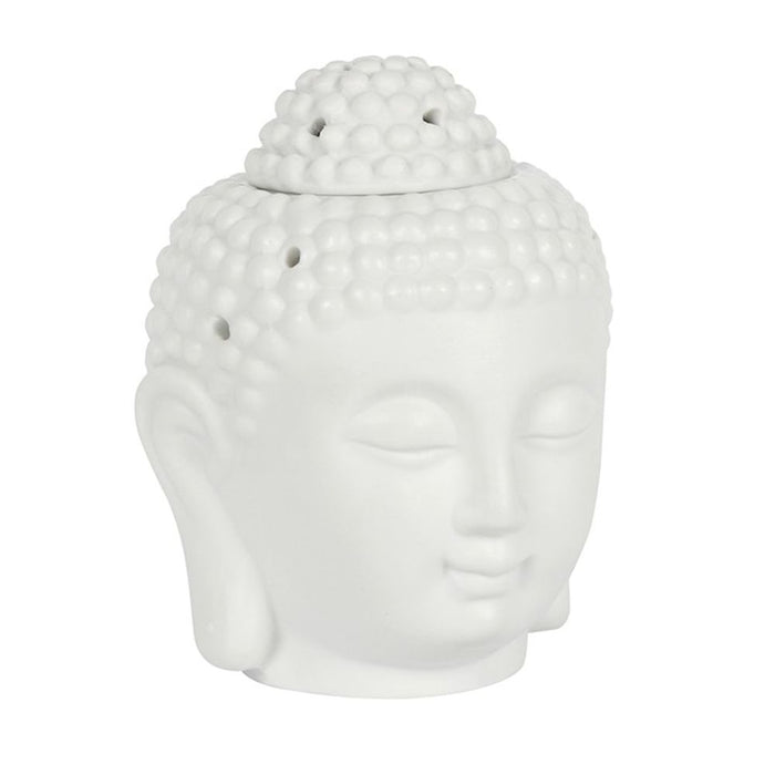 White Buddha Head Oil Burner - The Gift Cabin UK