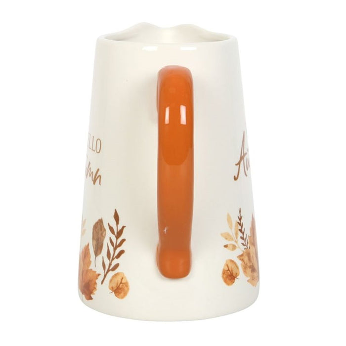 17cm Hello Autumn Ceramic Flower Jug - The Gift Cabin UK