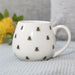 Bee Print Rounded Mug - The Gift Cabin UK