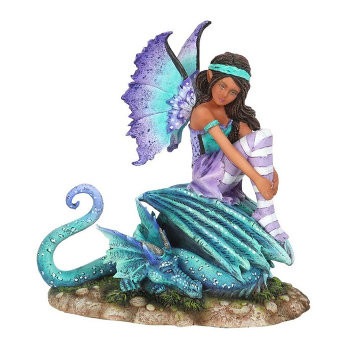 16cm Dragon Perch Fairy Figurine by Amy Brown - The Gift Cabin UK