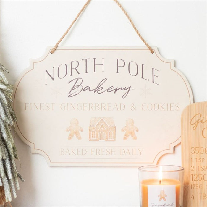 North Pole Bakery Hanging Sign - The Gift Cabin UK