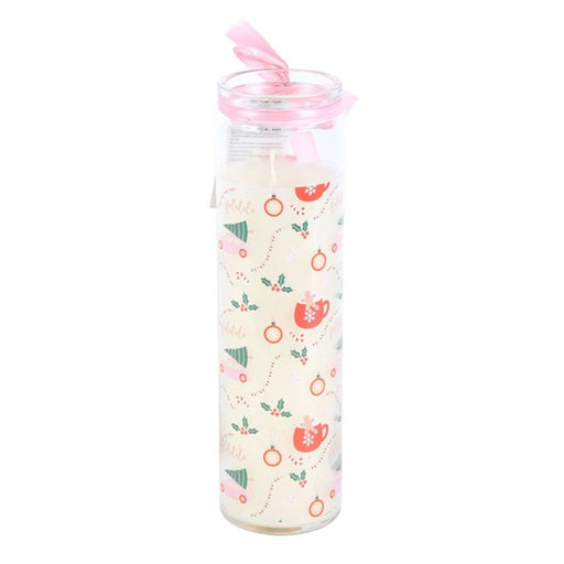 Sugarplum Fun Christmas Print Tube Candle - The Gift Cabin UK