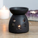 Black Cat Cut Out Oil Burner - The Gift Cabin UK