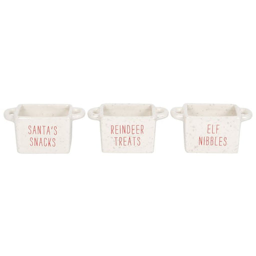 Set of 3 Ceramic Christmas Snack Bowls - The Gift Cabin UK