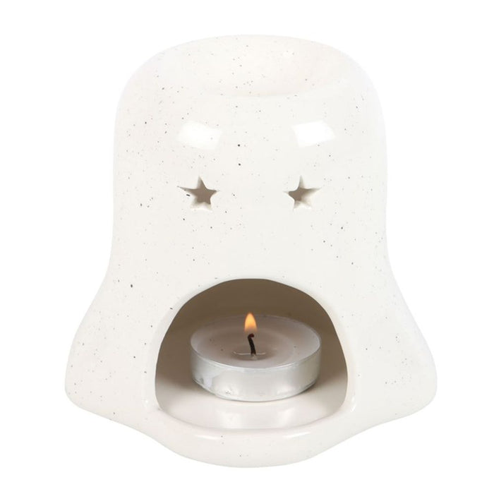 Ghost Shaped Oil Burner with Pumpkin - The Gift Cabin UK