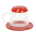 Glass Mushroom Mug and Saucer - The Gift Cabin UK