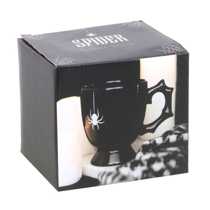 Black Spider Teacup - The Gift Cabin UK