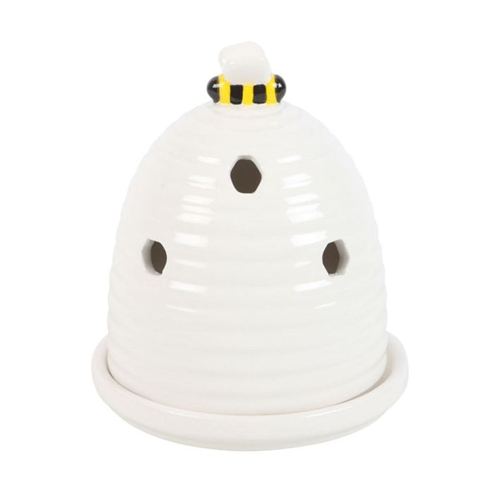 White Beehive Incense Cone Holder - The Gift Cabin UK