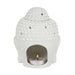 White Buddha Head Oil Burner - The Gift Cabin UK