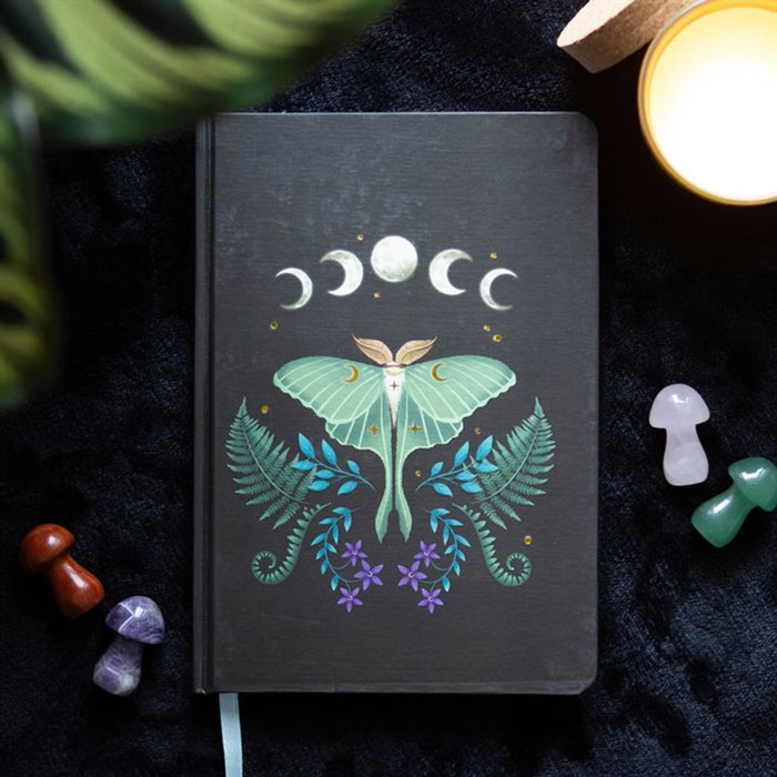 Luna Moth A5 Notebook - The Gift Cabin UK