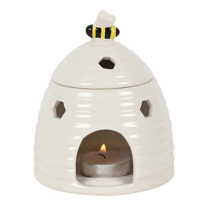 White Beehive Oil Burner - The Gift Cabin UK