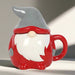 Red and Grey Gonk Lidded Mug - The Gift Cabin UK