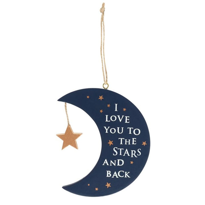 I Love You To The Stars and Back Hanging Sign - The Gift Cabin UK