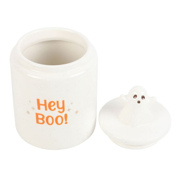 Hey Boo Ghost Storage Jar - The Gift Cabin UK